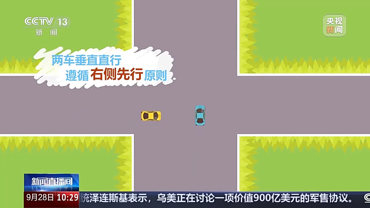 出行提示_無信號(hào)燈路口通行規(guī)則_國慶中秋假期交通安全提示