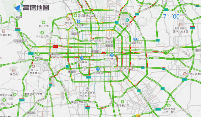 工作日早晚高峰交通壓力_早高峰城區(qū)主要道路車流量_出行提示