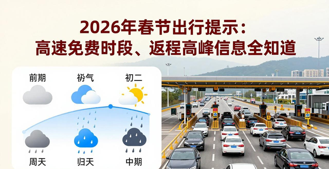 春節(jié)期間道路交通出行形勢_出行提示_2026年春節(jié)假期高速免費時段
